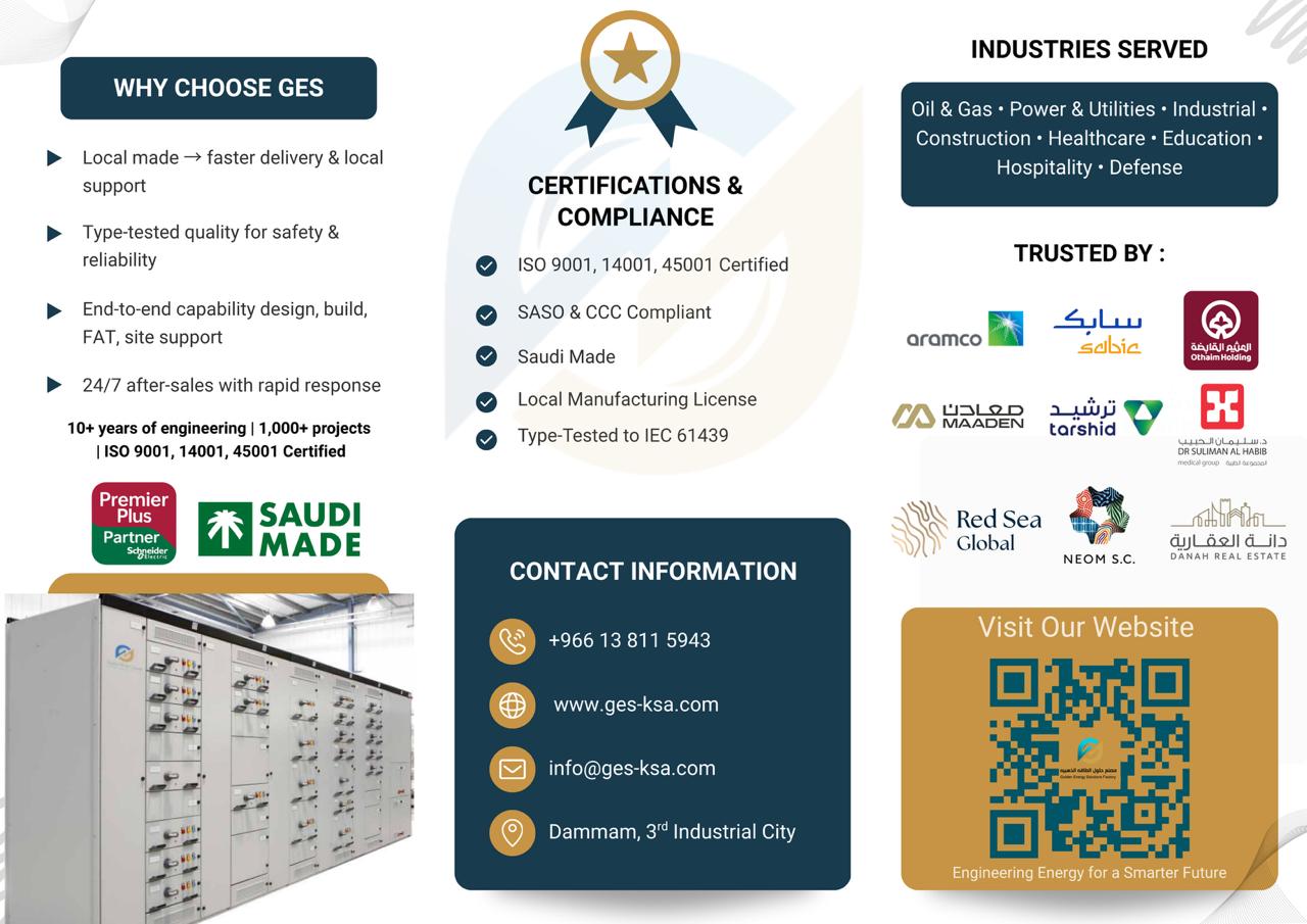 Golden Energy Solutions Factory Marketing Graphic