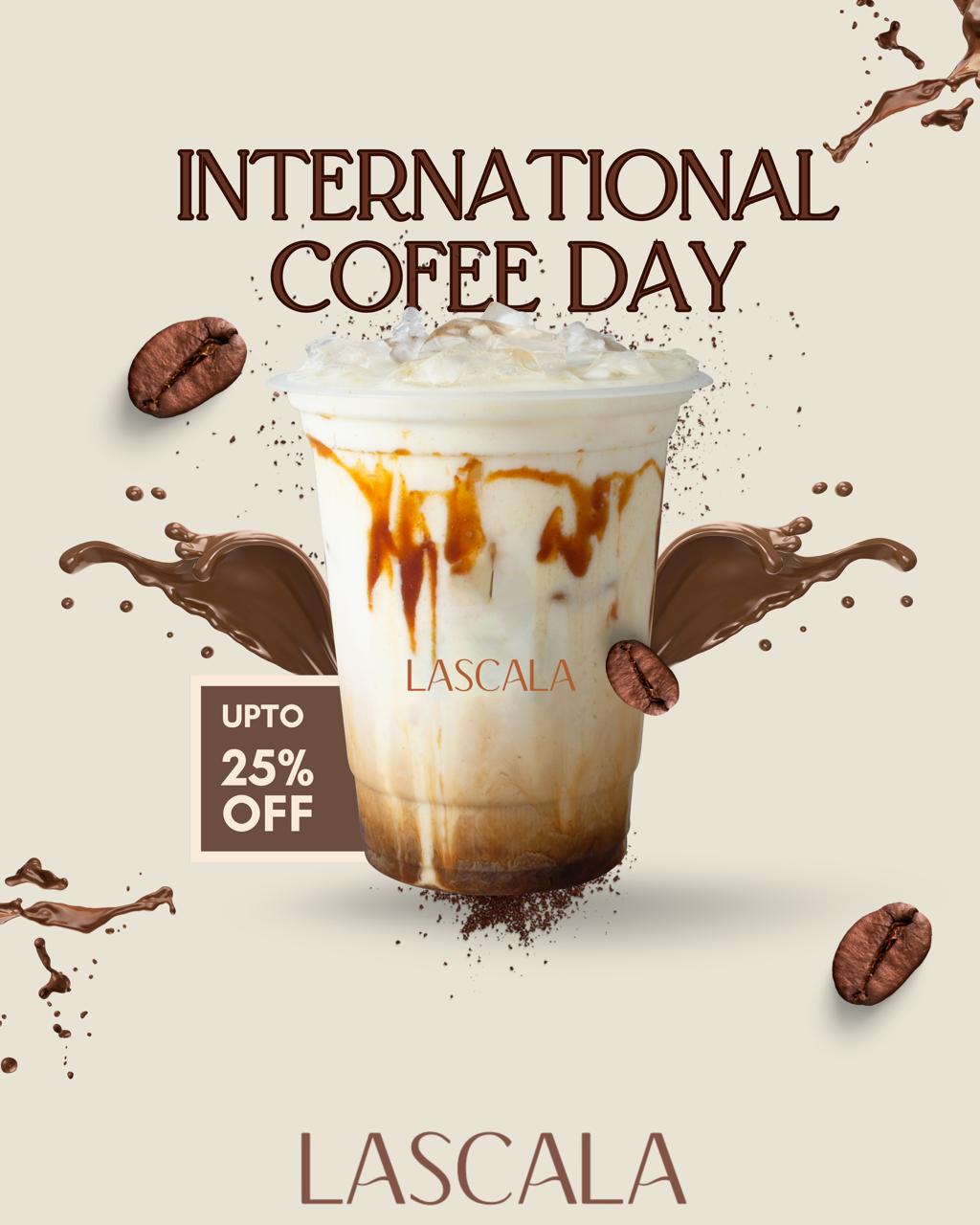 LASCALA International Coffee Day Promotional Design